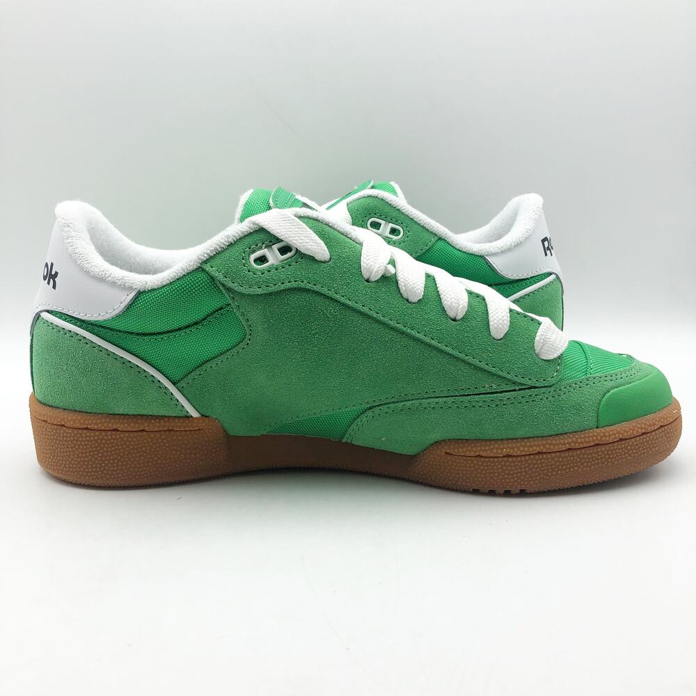 Reebok x Pleasures Club C Bulc Sneakers Mens 12 Green White Suede Casual NIB - Picture 4 of 11
